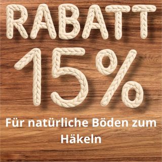 🧶 15 % Rabatt auf natürliche Böden zum Häkeln! 🌿 Nur bis diesen Sonntag – sichert euch eure Favoriten aus unserer...