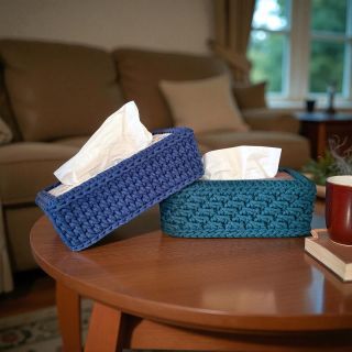 🧺 DECKEL FÜR GEHÄKELTE TASCHENTUCHBOXEN ✨ Möchtet ihr eure gehäkelte Box noch schöner machen? Wählt aus vielen...